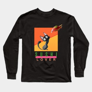 Cat that loves sushi Long Sleeve T-Shirt